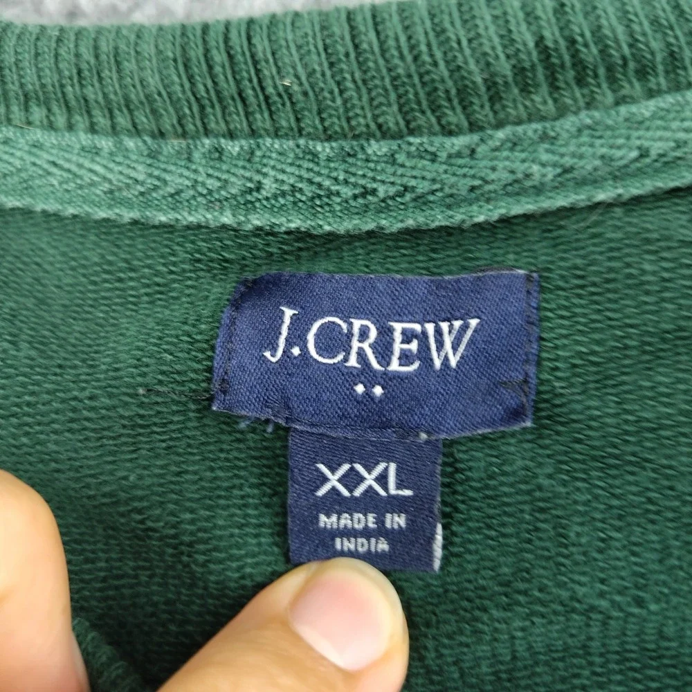 J.Crew Sweatshirt Mens XXL 1983 Graphic Green Cotton Pullover Crewneck EUC